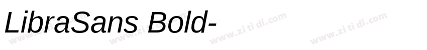 LibraSans Bold字体转换